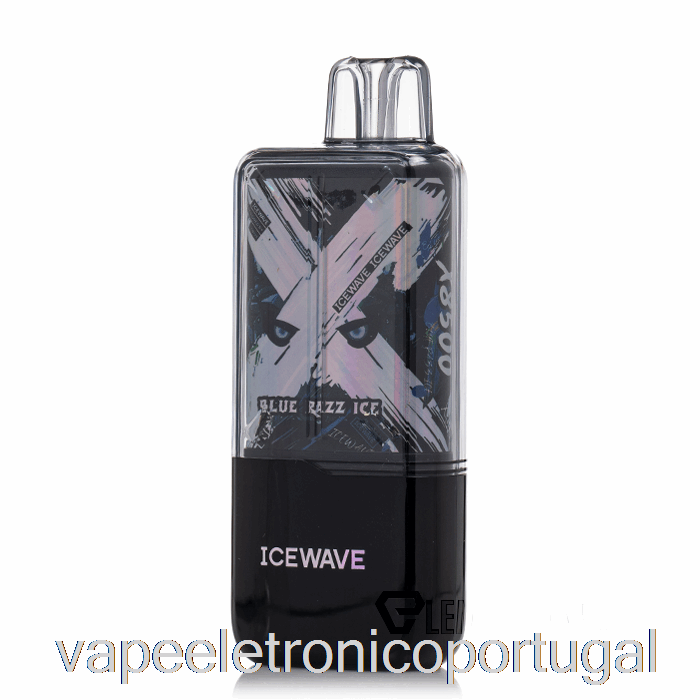 Vape Eletrônico Icewave X8500 Descartável Azul Razz Ice